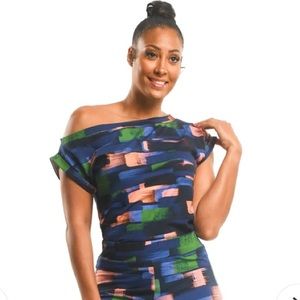 DAI MODA Womens Femi Top - Zion print- Med